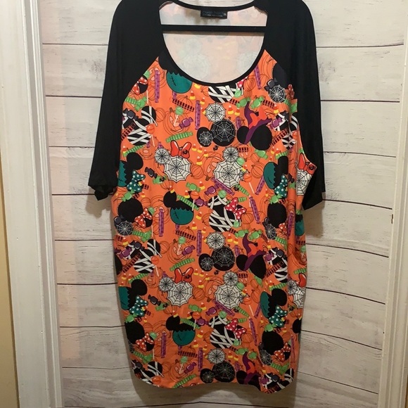 Charlie’s Project Disney Halloween mickey ears candy shirt plus size 3X - Picture 2 of 8